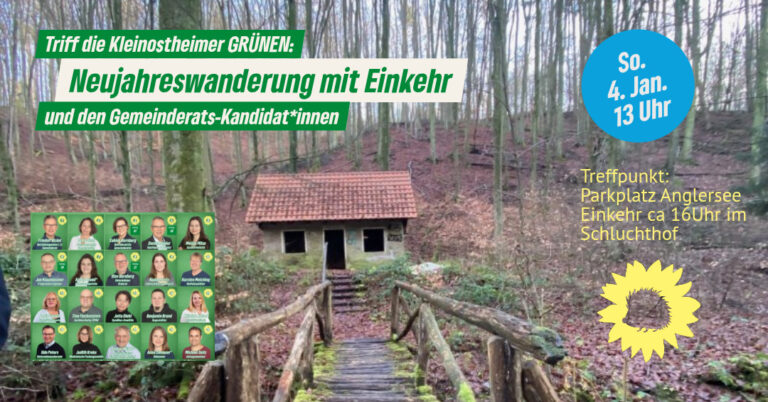 Triff die GRÜNEN: Neujahrs-Wanderung