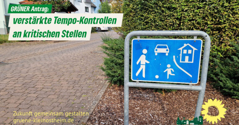 Antrag: Verstärkte Geschwindigkeitsüberwachung in kritischen Bereichen