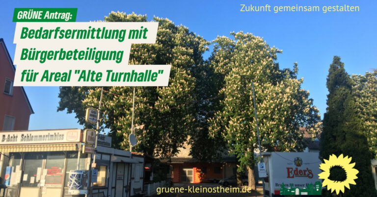 Antrag: frühzeitige Bedarfsermittlung mit Bürgerbeteiligung Alte Turnhalle