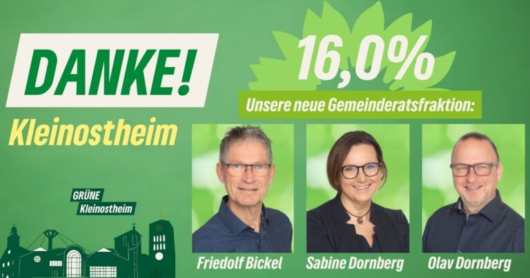 Danke für Ihr Vertrauen – Gemeinsam für Kleinostheims Zukunft