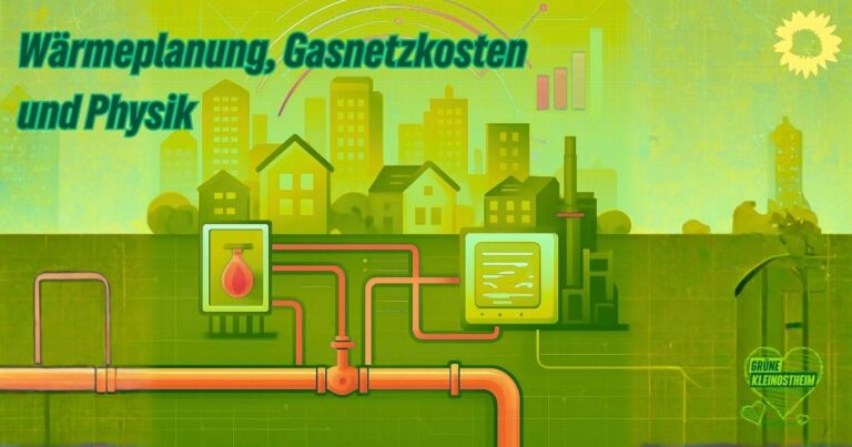 Wärmeplanung, Gasnetzkosten und Physik