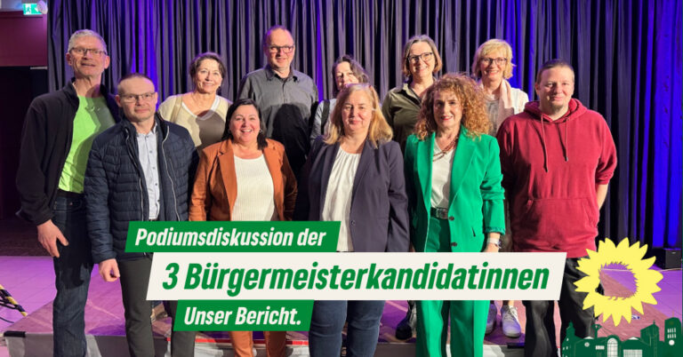 Podiumsdiskussion der drei Bürgermeisterkandidatinnen