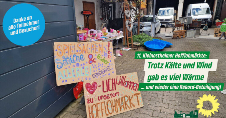 Hofflohmärkte: trotz Kälte und Wind gab es viel Wärme!