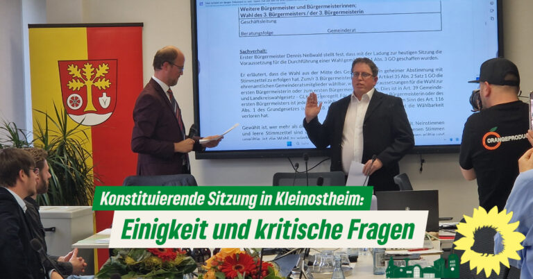 Konstituierende Sitzung: Einigkeit und kritische Fragen