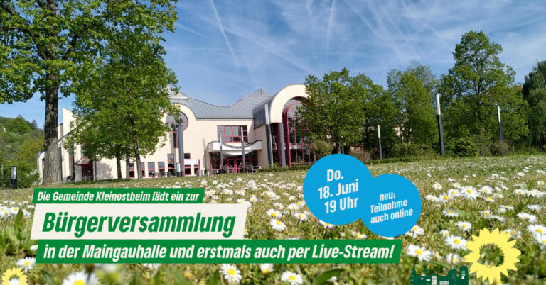 Bürgerversammlung am Do. 18. Juni 26