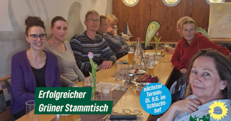 Erfolgreicher Stammtisch „Grüne & Friends“