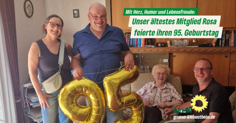 Herzlichen Glückwunsch zum 95. Geburtstag!