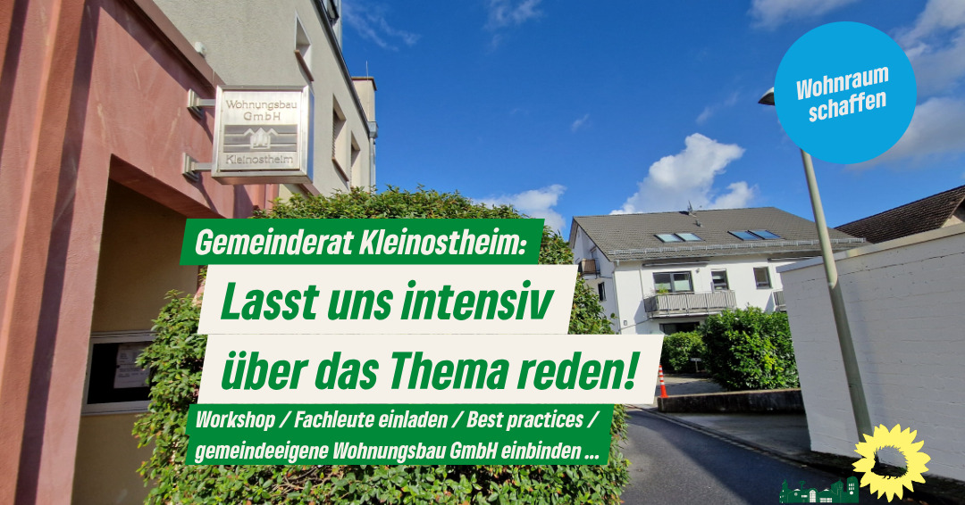Wohnraum schaffen: Guter Vorschlag der SPD!