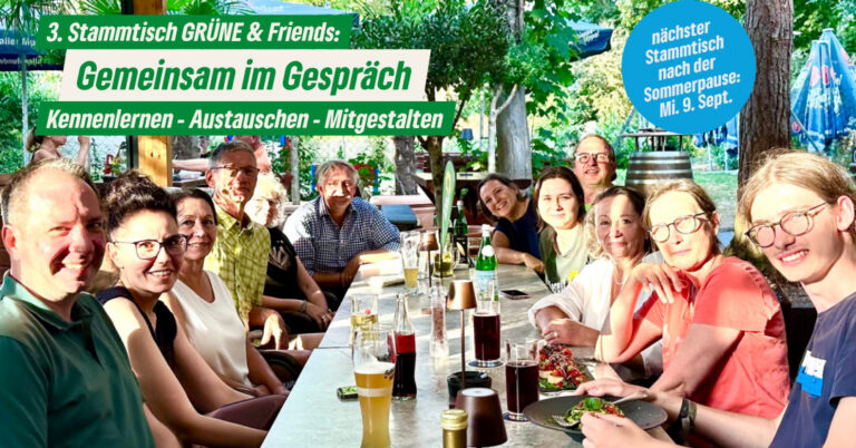 Gemeinsam im Gespräch: 3. Stammtisch „GRÜNE&Friends“