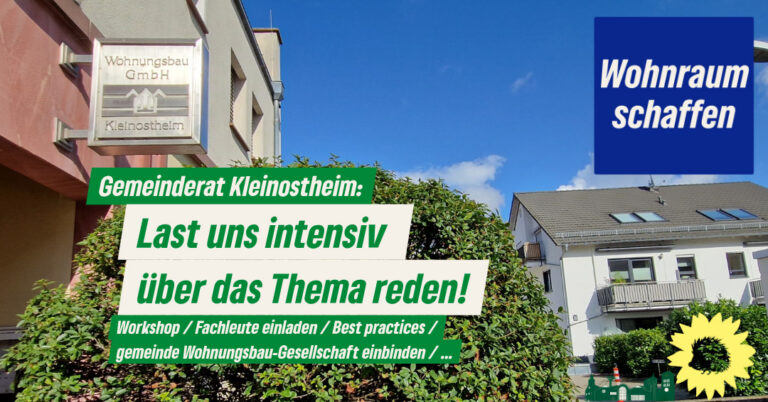 Wohnraum schaffen: Guter Vorschlag der SPD!