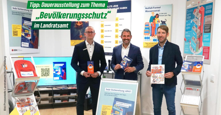 Dauerausstellung zum Thema „Bevölkerungsschutz“ im Landratsamt