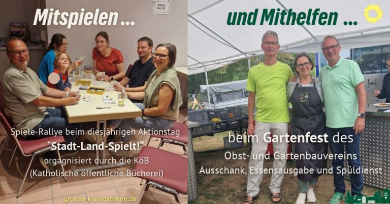 Mitspielen und Mithelfen