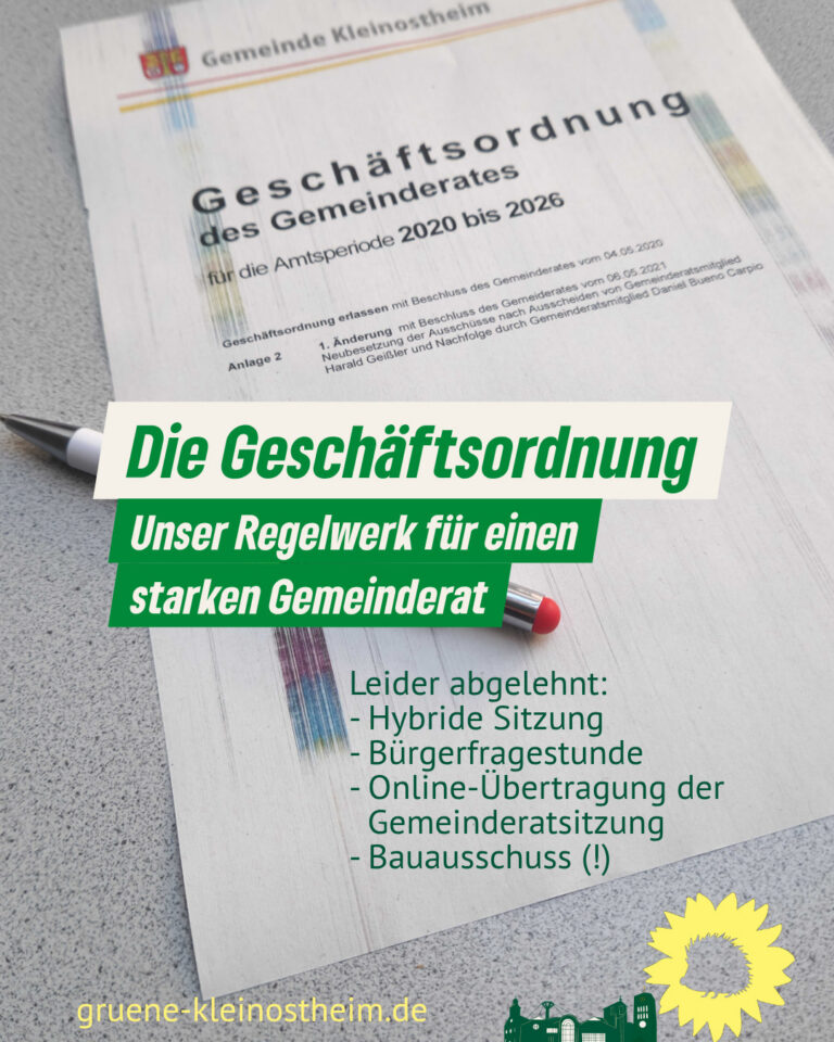 Die Geschäftsordnung – Unser Regelwerk für einen starken Gemeinderat