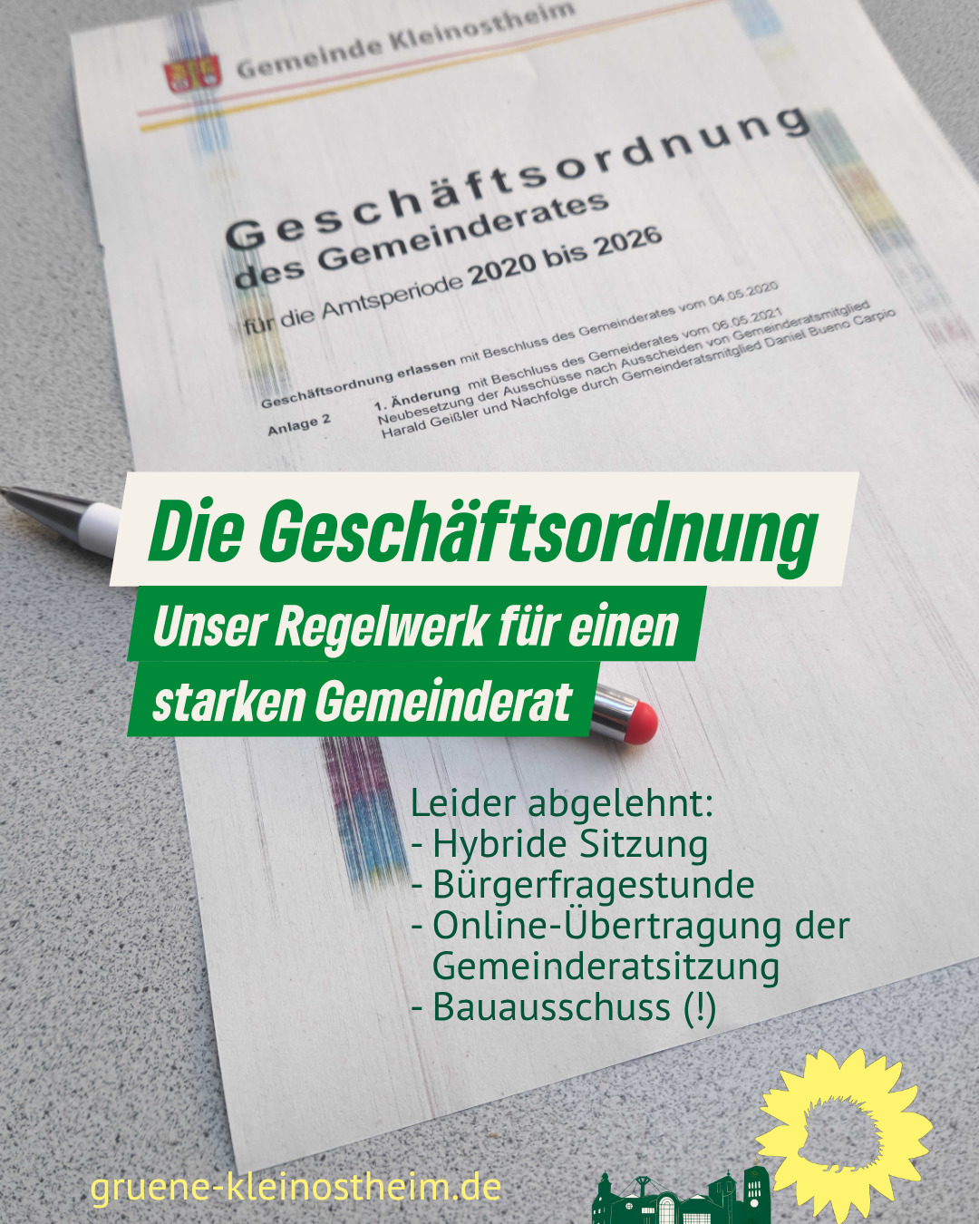 Die Geschäftsordnung – Unser Regelwerk für einen starken Gemeinderat